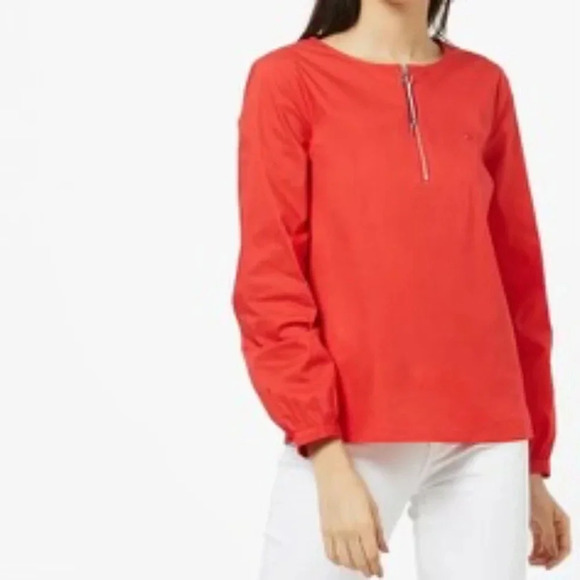 TOMMY HILFIGER Blouse Top with Front Zipper Size XL - Picture 2 of 8